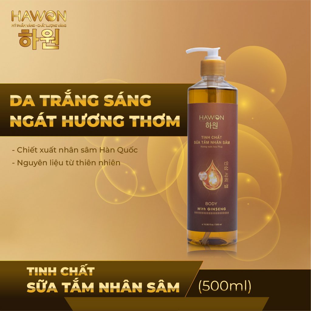 SỮA TẮM NHÂN SÂM HÀN QUỐC DƯỠNG ẨM LÀM SÁNG DA TỰ NHIÊN